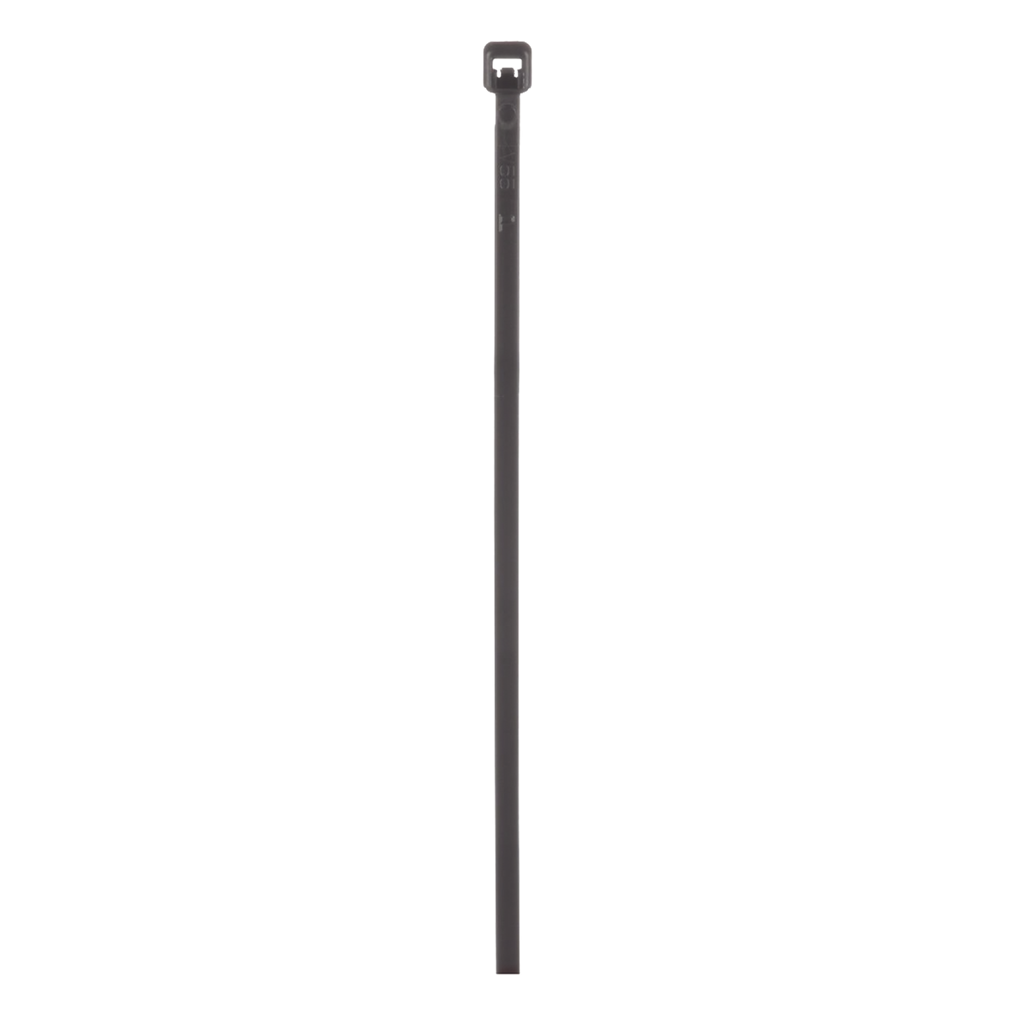 Cincho de Nylon 6.6 de Bloqueo, 203 mm largo x 2.5mm ancho, Color Negro, Exterior Resistente a Rayos UV, Paquete de 100pz — PANDUIT · SKU PLT2M-C0