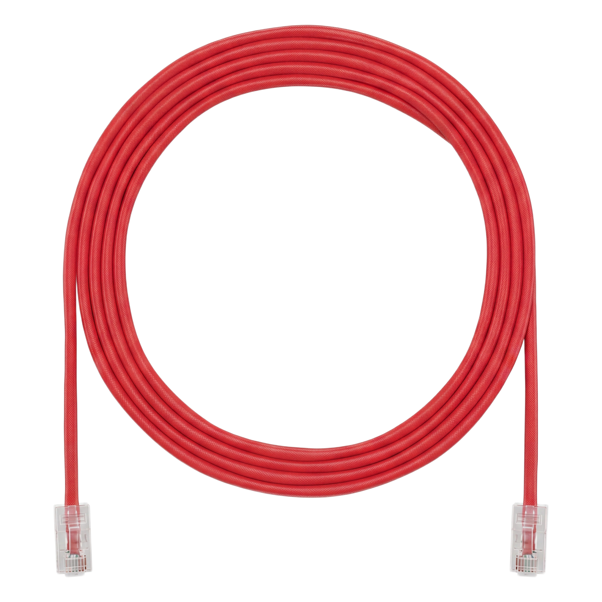 Cable de Parcheo UTP, Cat6A, 24 AWG, CM, Color Rojo, 6.71 Metros (22 Pies) — PANDUIT · SKU UTP28X22RD