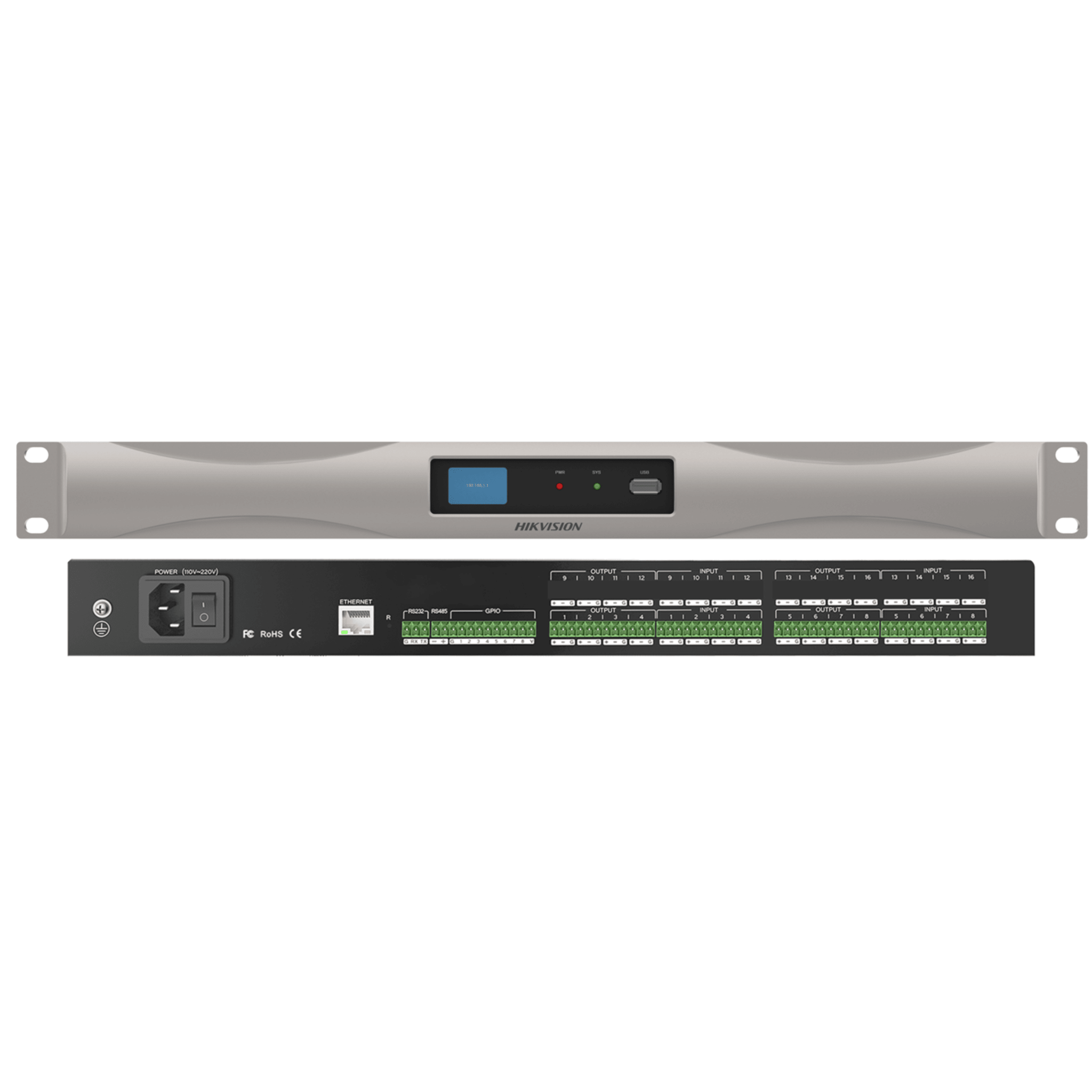 Procesador de Audio Digital / 8 Entradas / 8 Salidas / 32-bit DSP / 24 bit / 48 KHz / Matriz de Mezcla / 100 Escenas Almacenables / Interfaz Gráfica Intuitiva