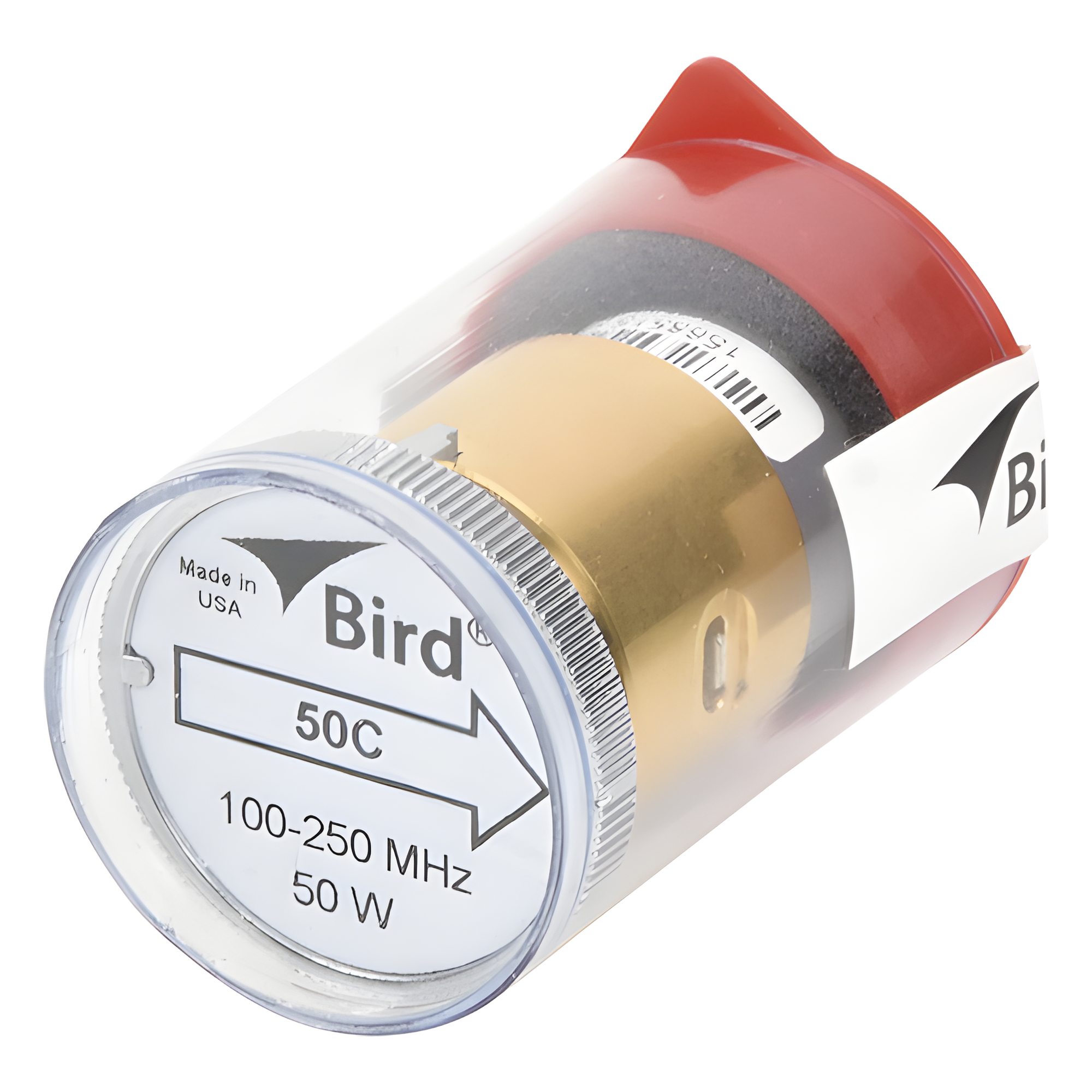 Elemento de 50 Watt en linea 7/8" para Wattmetro BIRD 43 en Rango de Frecuencia de 100 a 250 MHz. — BIRD TECHNOLOGIES · SKU 50C