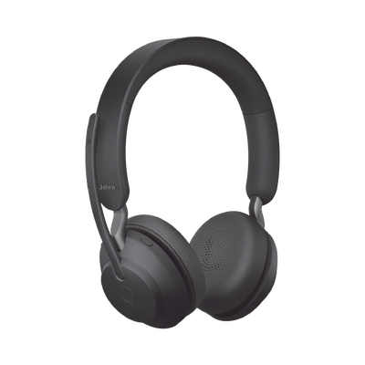 Jabra Evolve2 65, Auricular stereo versión UC con aislamiento de ruido activa, dongle USB-A indicador de ocupado (Busylight) (26599-989-999)
