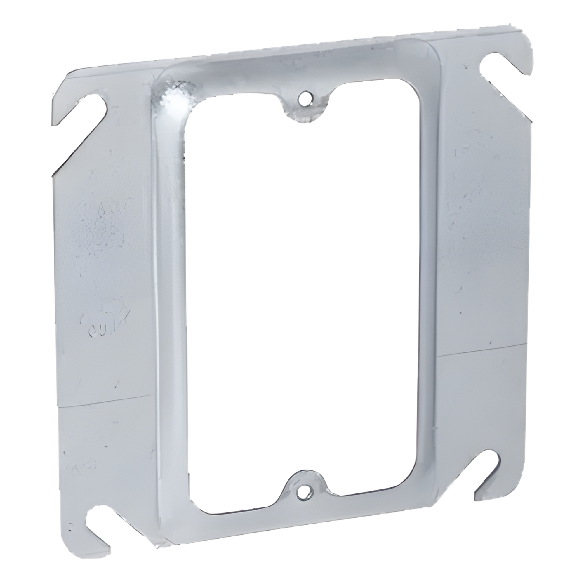 Sobretapa Cuadrada de 4" de Acero Galvanizado con realce de 1/4". — RACO · SKU HUB-771