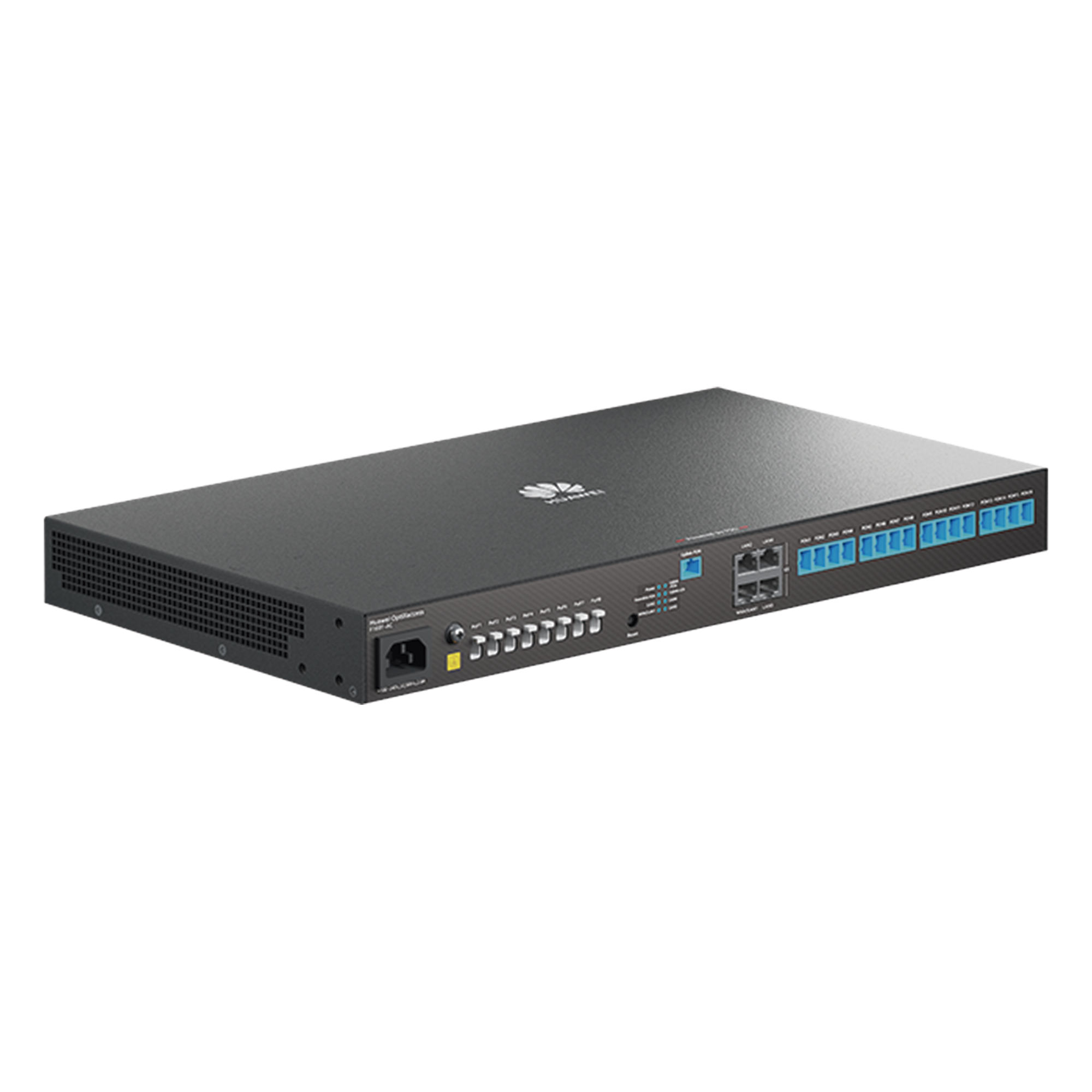 HUAWEI MiniFTTO - Gateway Óptico / 4 puertos GE (WAN/LAN) + 1 puerto XGPON (SC/UPC) + 8 puertos PoF (XC/UPC) + 16 puertos GPON(SC/UPC) / VPN / VLANs / Wi-Fi Roaming / Firewall / Administración Nube · SKU F1001-AC