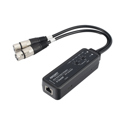Extensor de Audio Dante® | 2CH XLR Input Adapter | Entrada XLR Balanceada/No Balanceada 2 Canales | Salida Digital Dante® 2CH | Latencia Configurable 1, 2 o 5 ms | Ancho de Banda 100M | Compatible con HDMI 1.4 | Protección ESD IEC 61000-4-2