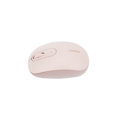 Mouse Inalámbrico 2.4G 800/1200/1600/2400 DPI | Función de 3 botones | Alcance 10m | Silencioso | Ergonómico | Anti-caída y Anti-interferencias | Batería Alcalina AA incluida | Color Dusty Pink.