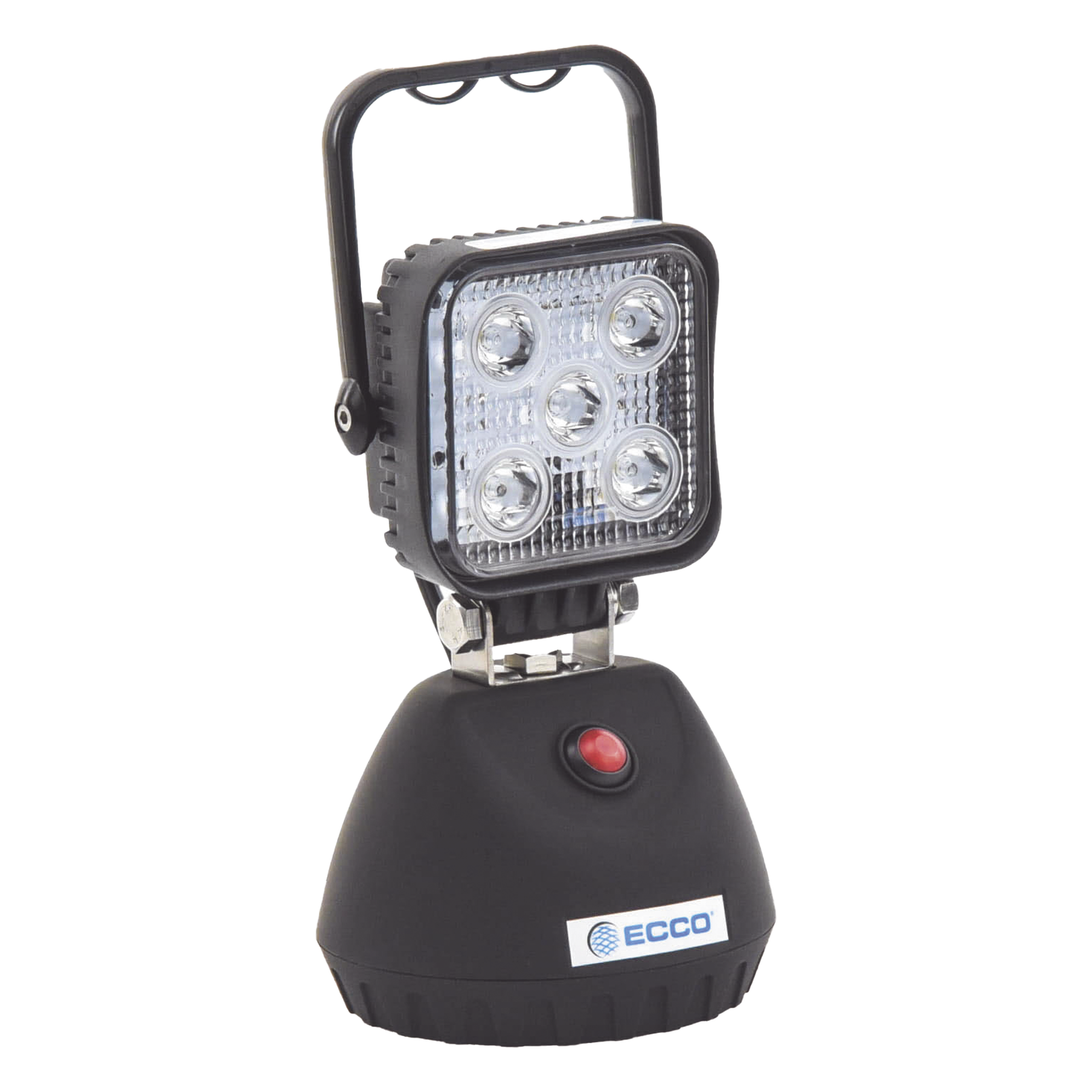 Lámpara de trabajo de mano, con batería recargable y montaje magnético, IP67 — ECCO · SKU E-W2461NA