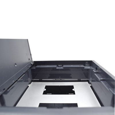 Caja de Piso para Dos Módulos Universales (Socket M2), para Alimentación Eléctrica y Redes de Datos (11000-33401) No Incluye Faceplates