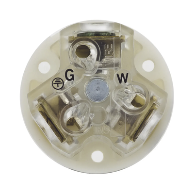 Clavija Negra 15 A 125 V CA 2 Polos 3 Hilos (NEMA 5-15P). 