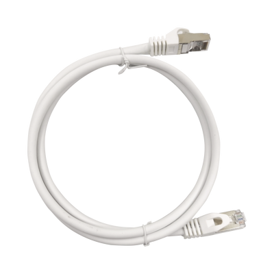 Patch Cord Cat6A 10G Blindado 0.5 Metros (1.64 Pies) Blanco