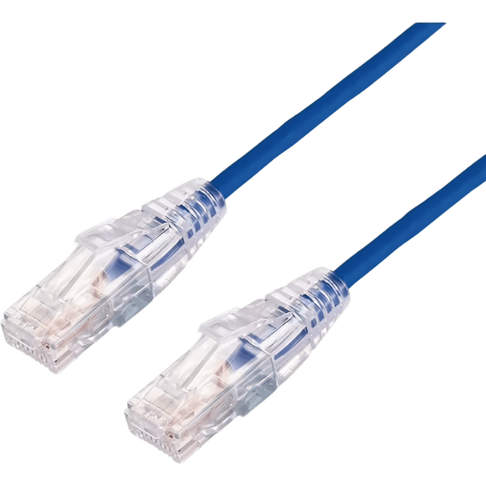 Cable de Parcheo Slim UTP Cat6A - 7 Metros (22.97 Pies) Azul, Diámetro Reducido (28 AWG)