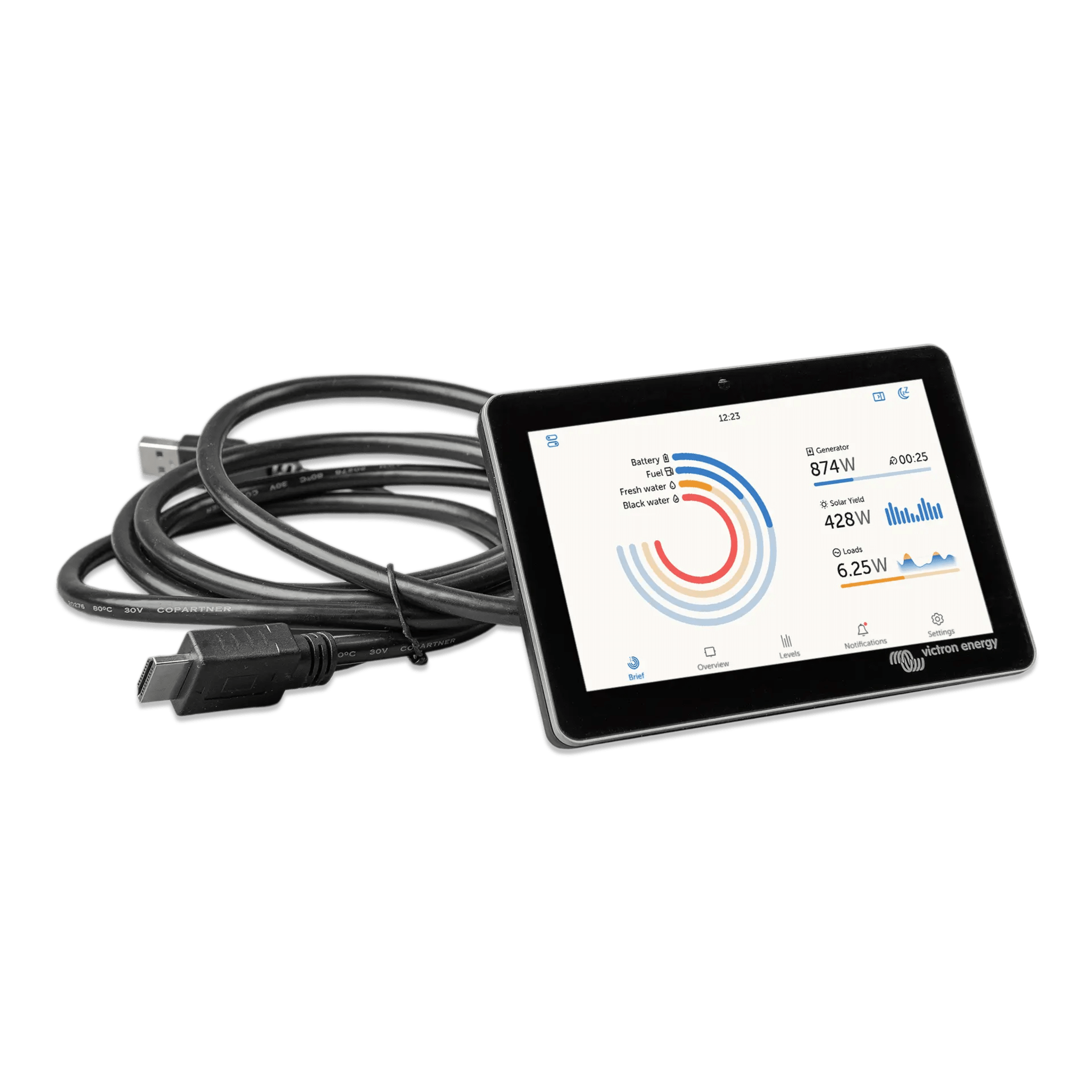 GX TOUCH 50 / Pantalla para CERBO S GX / Monitoreo Remoto para Sistemas Victron
