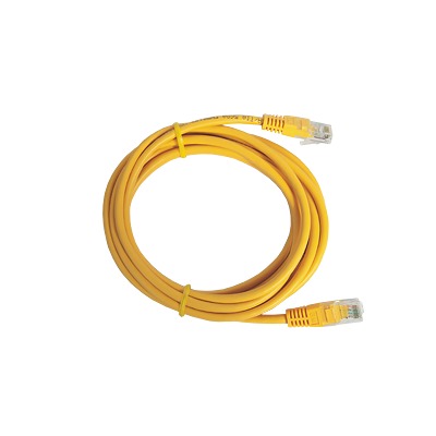Cable de Parcheo UTP Cat6 - 0.5 Metros (1.64 Pies) - Amarillo