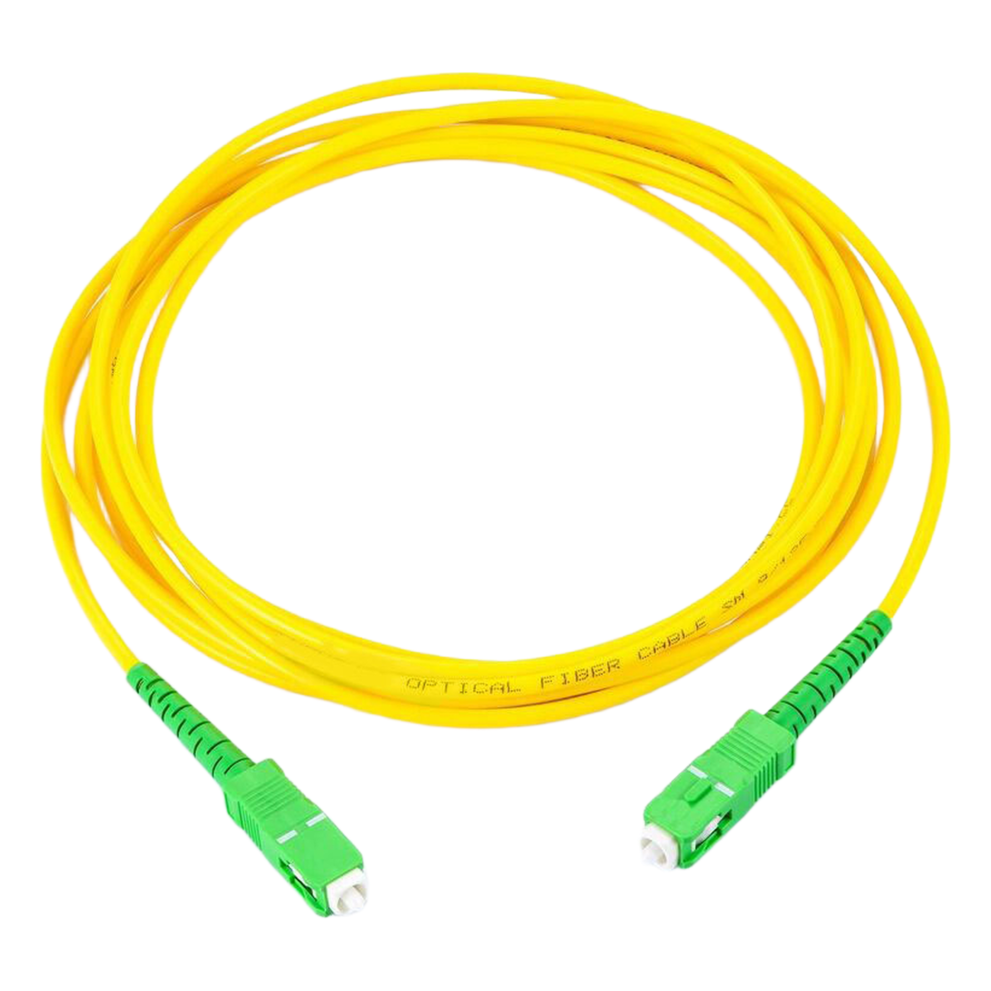 Jumper de Fibra Óptica Monomodo SC/APC-SC/APC Simplex, Color Amarillo, 1 Metro (3.28 Pies) — LINKEDPRO BY EPCOM · SKU LP-FO-SCA-SCA-01