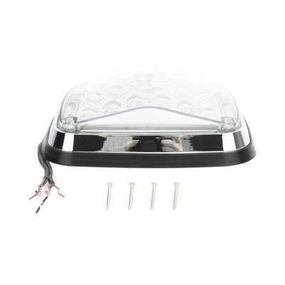 Luz de advertencia de 8 X 6", Color Claro, SAE, IP67, Ideal para Ambulancias