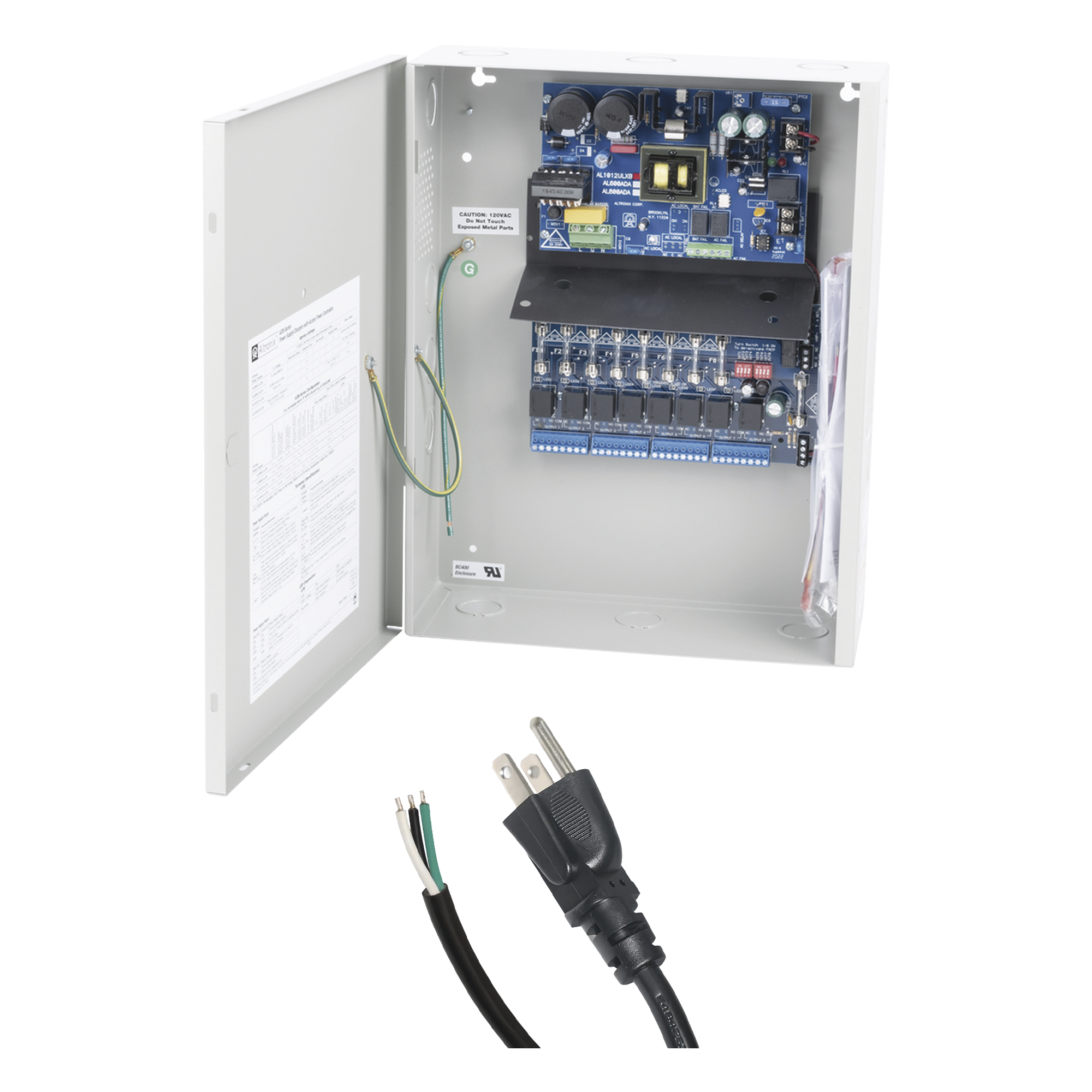 Fuente de Poder con Respaldo, 24 Vcc, 10 A, 240 W, Entrada 115 Vca, Tipo Tarjeta, Salida Única — ALTRONIX · SKU AL-1012-UL-ACM