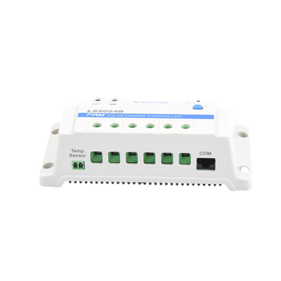 Controlador Solar PWM / 20A / 12/24V / RS-485 / Baterías Gel-AGM-Selladas / Parámetros Configurables