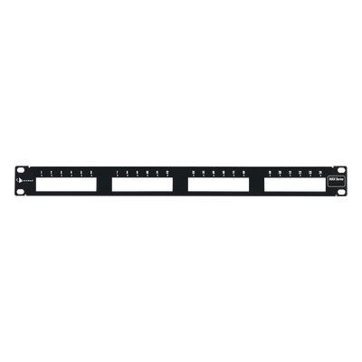 Patch Panel MAX Modular (Vacío), de 24 Puertos, Plano, 1UR