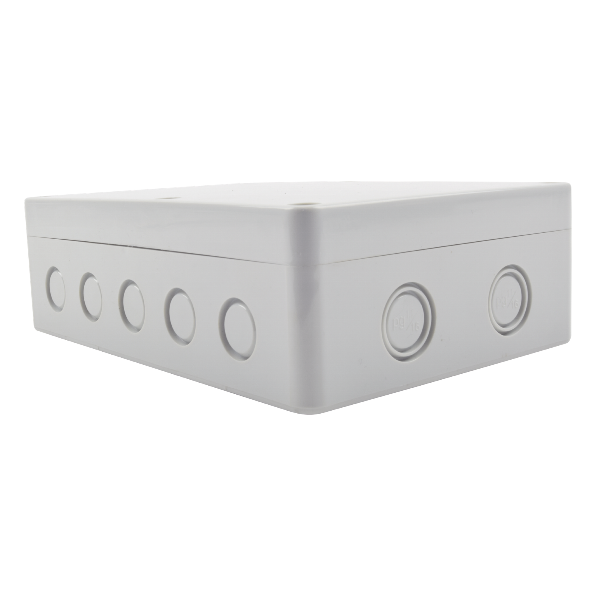 Gabinete Plástico para Exterior / IP65 / 180 x 125 x 57 mm / 16 Entradas de Cableado / -20 a 60 °C / ABS