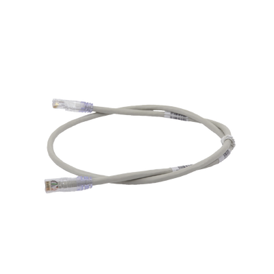 Cable de Parcheo TX6, UTP Cat6, 24 AWG, CM, Color Gris, 0.91 Metros (3 Pies)