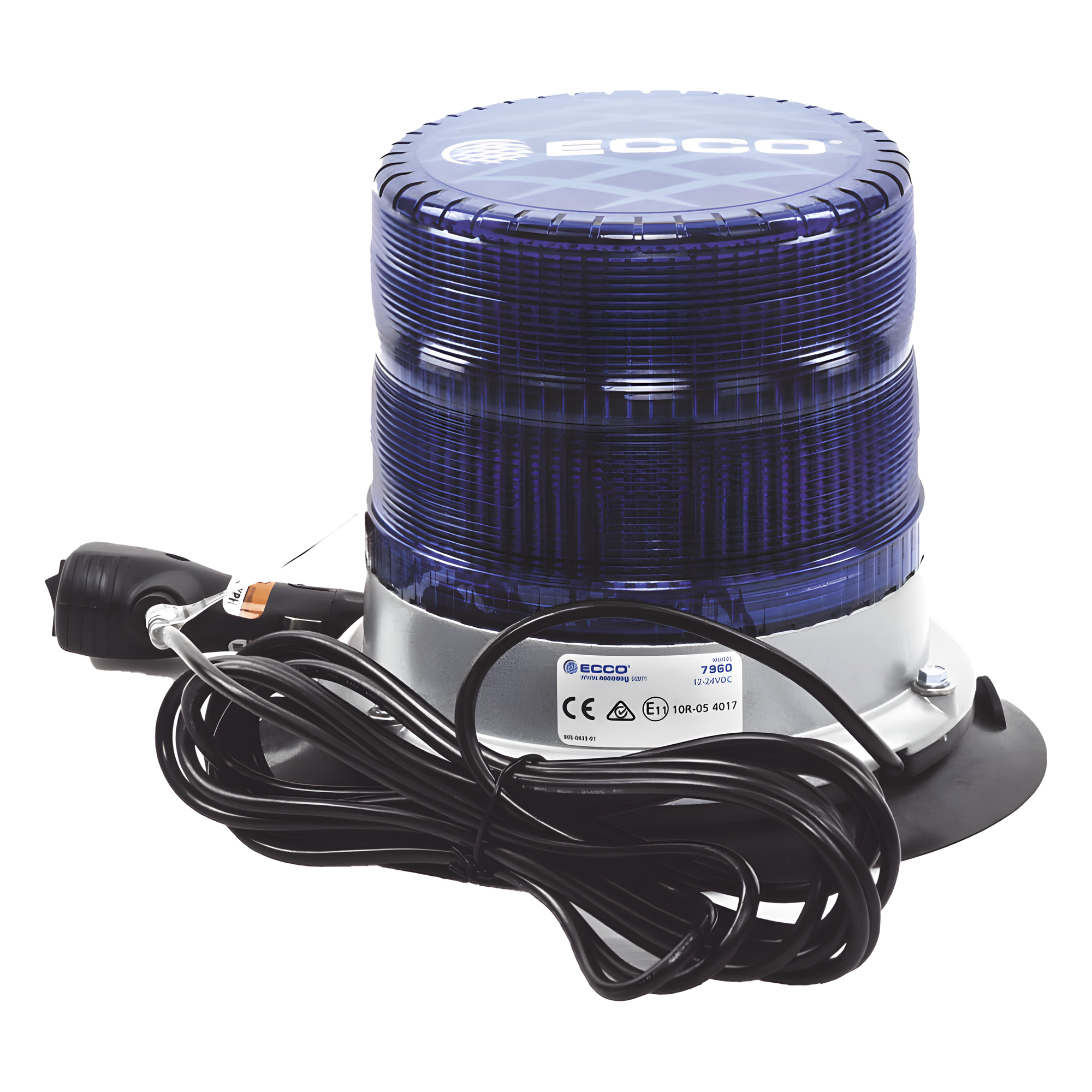 Baliza LED de Pulso / SAE Clase I / 11 Patrones de Flash / 12-24 VDC / IP67 / Montaje Magnético de Vacío