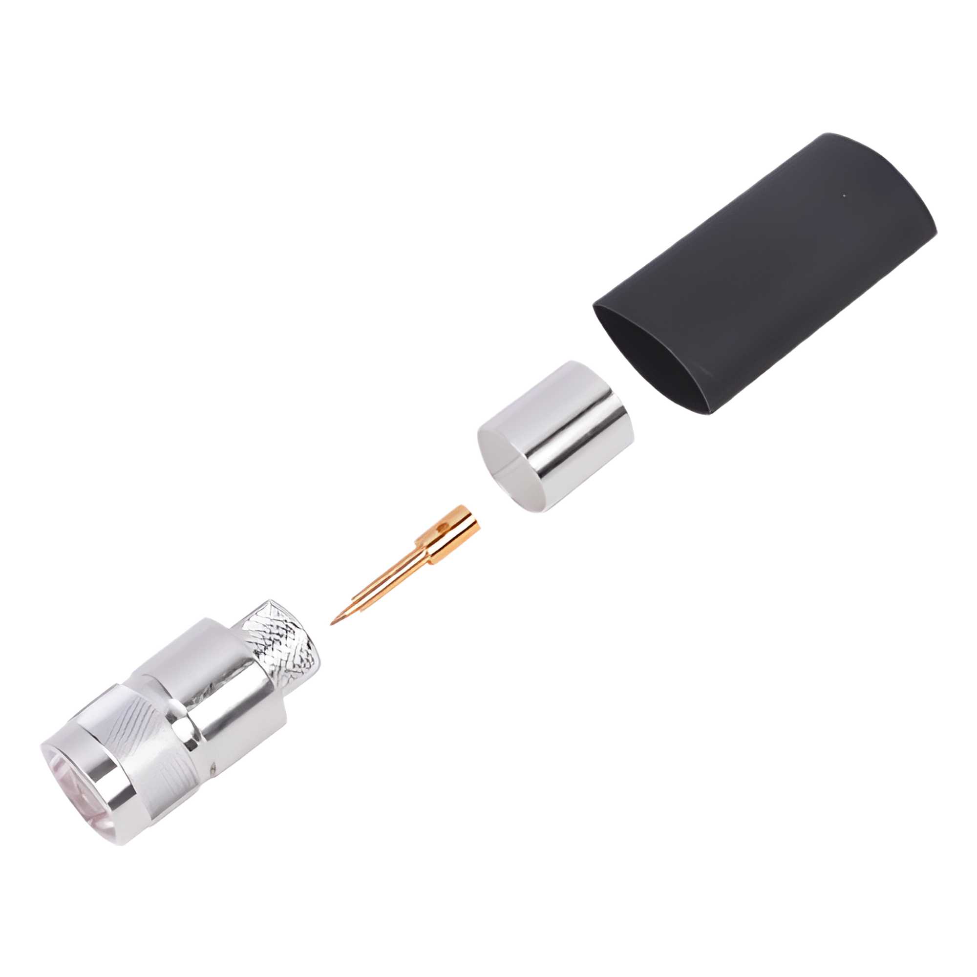 Conector N Macho de Anillo Plegable para LP-600, LMR-600, CNT-600.