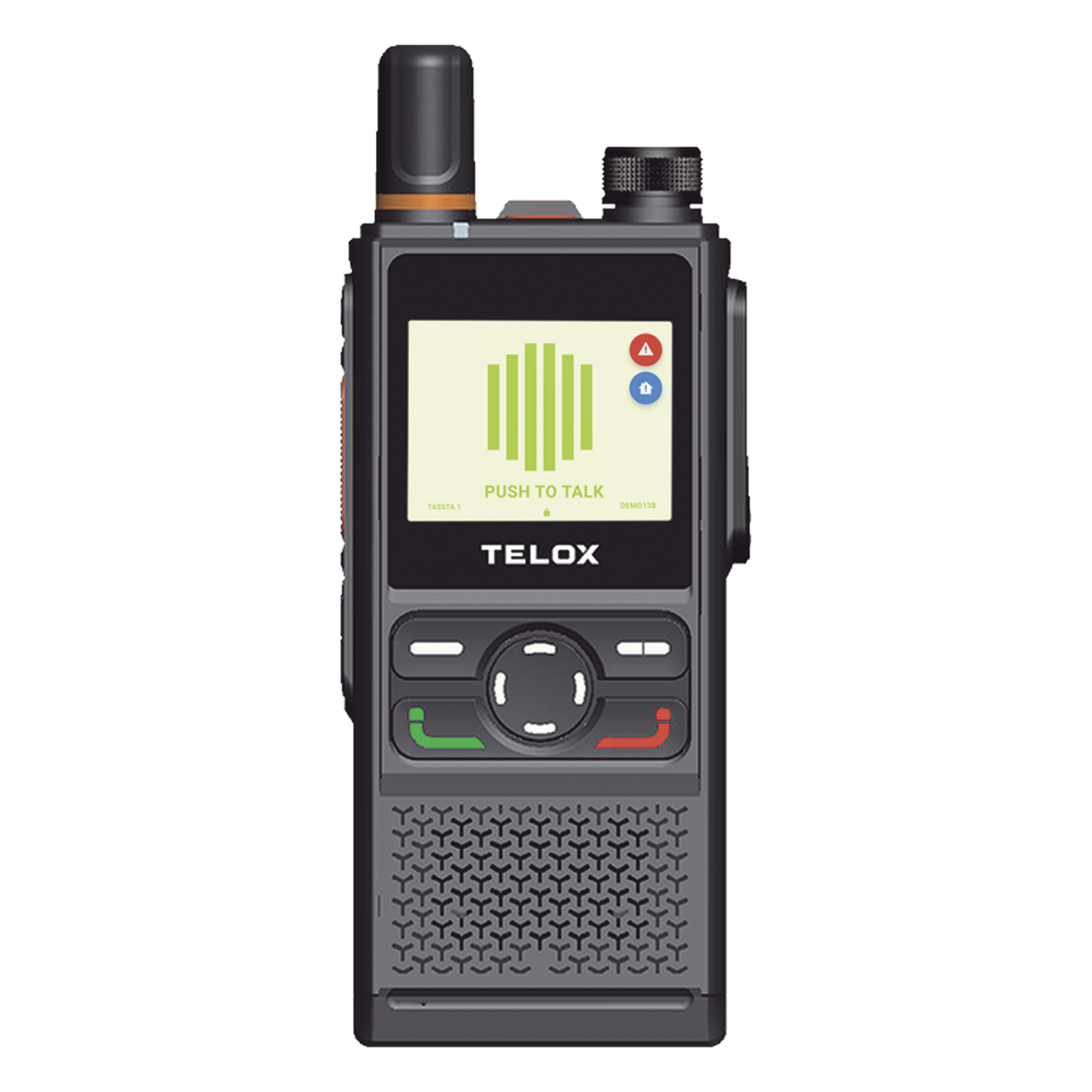 Kit Radio PoC LTE TELOX TE320 + Licencia TASSTA T.FLEX 12 meses + SIM Yobi 1GB / Audio 3W Cancelación de Ruido / IP67 / Batería 4000 mAh (48 hrs) / Doble SIM Global / GPS / Cobertura Telcel / Cifrado AES-256
