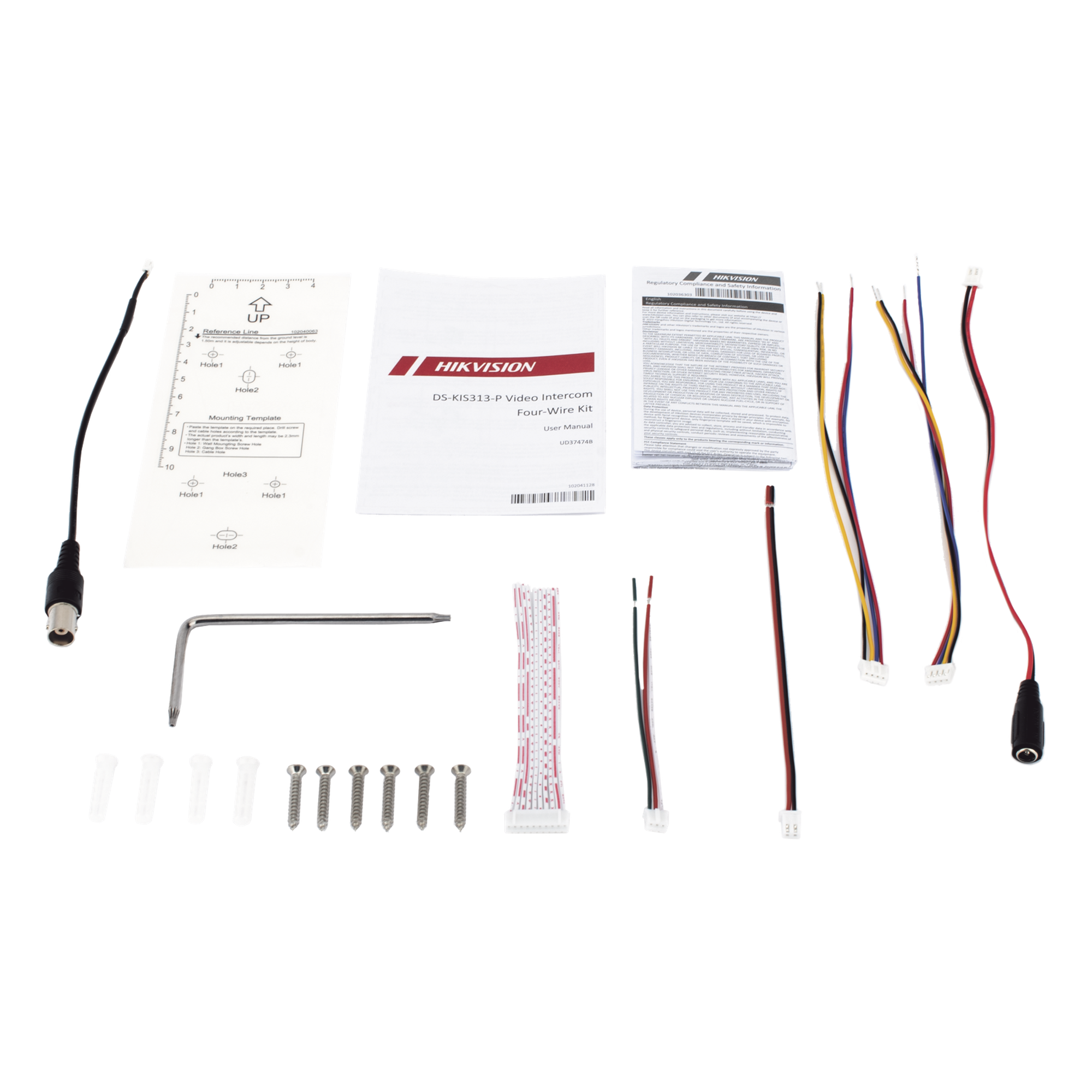 Bolsa de Accesorios para DS-KIS312 / DS-KIS313 — HIKVISION · SKU DS-KIS313-P-SPAREPART