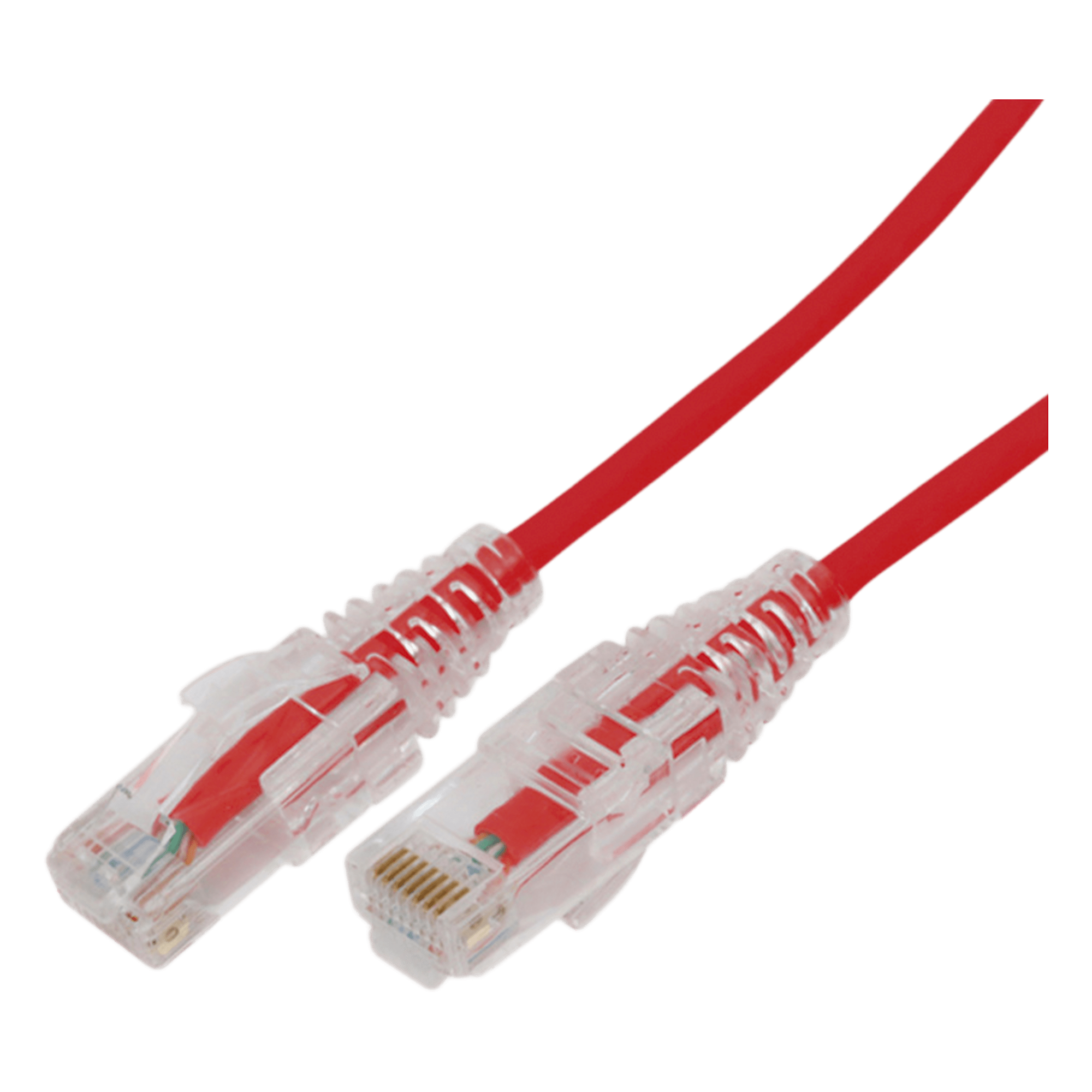 Cable de Parcheo Slim UTP Cat6A / 0.5 m (1.64 ft) / 28 AWG / Rojo / RJ45 — LINKEDPRO BY EPCOM · SKU LP-UT6A-05-RD28