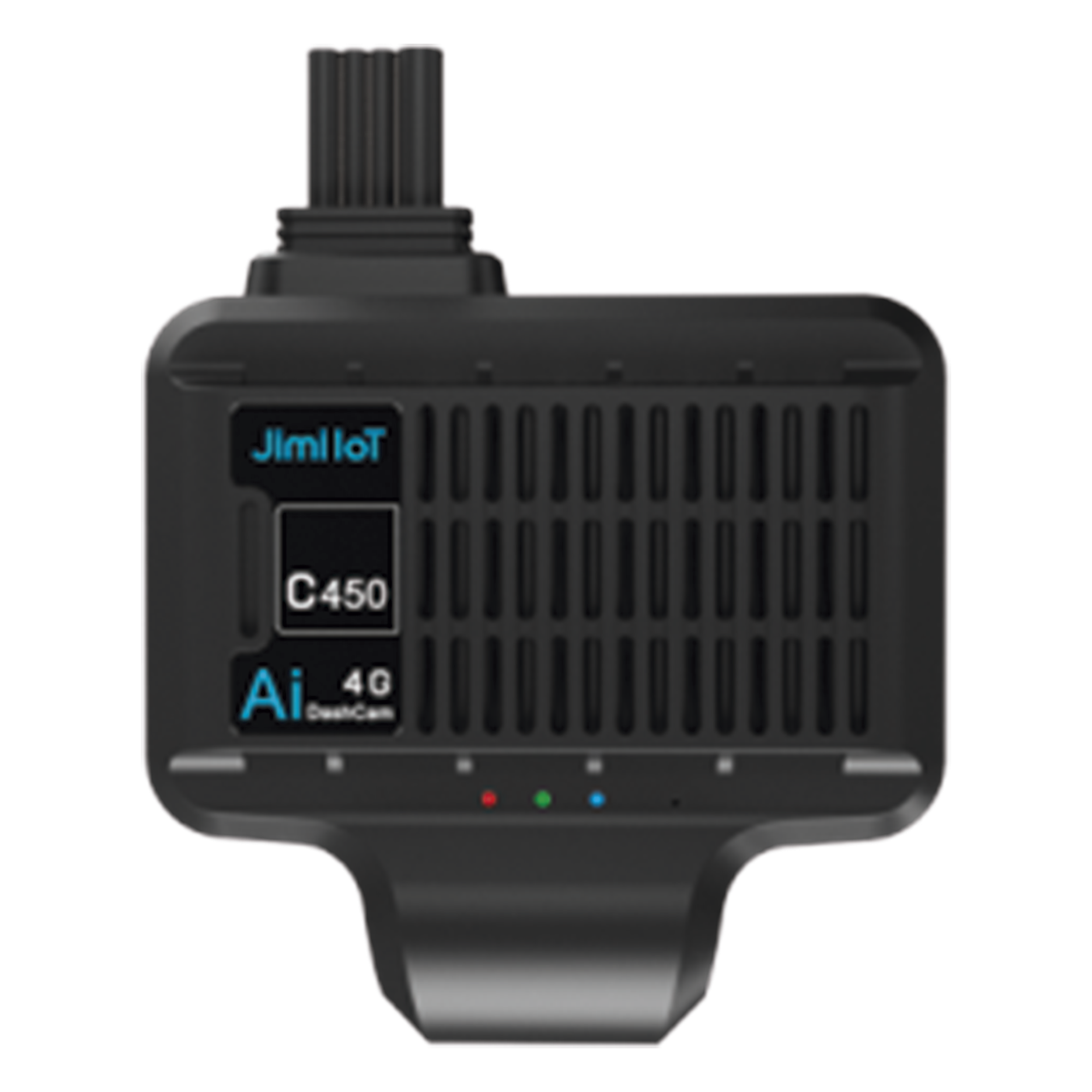Camara dual con sistema de control del conductor (requiere CI02) / Modulo 4G / Comunicación dos vías/ Múltiples Alarmas / Sistema ADAS y DMS (opcional con CD02) — JIMIIOT · SKU JC450