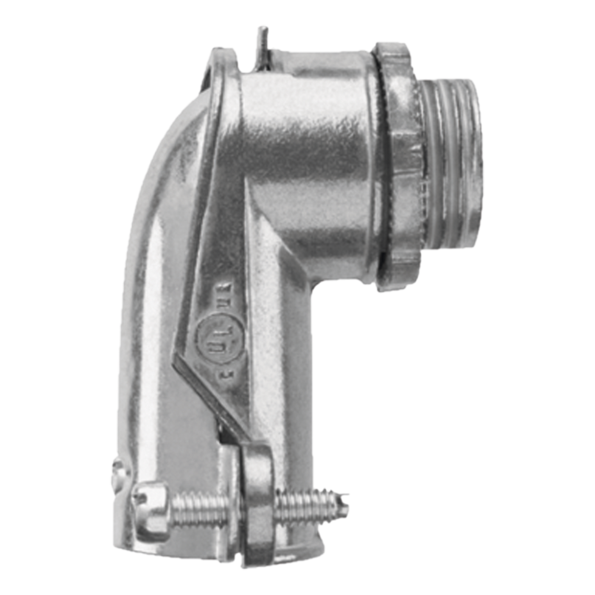 Conector curvo para tubo flexible 3/8" (9.5 mm) — ANCLO · SKU ANC-FXC38
