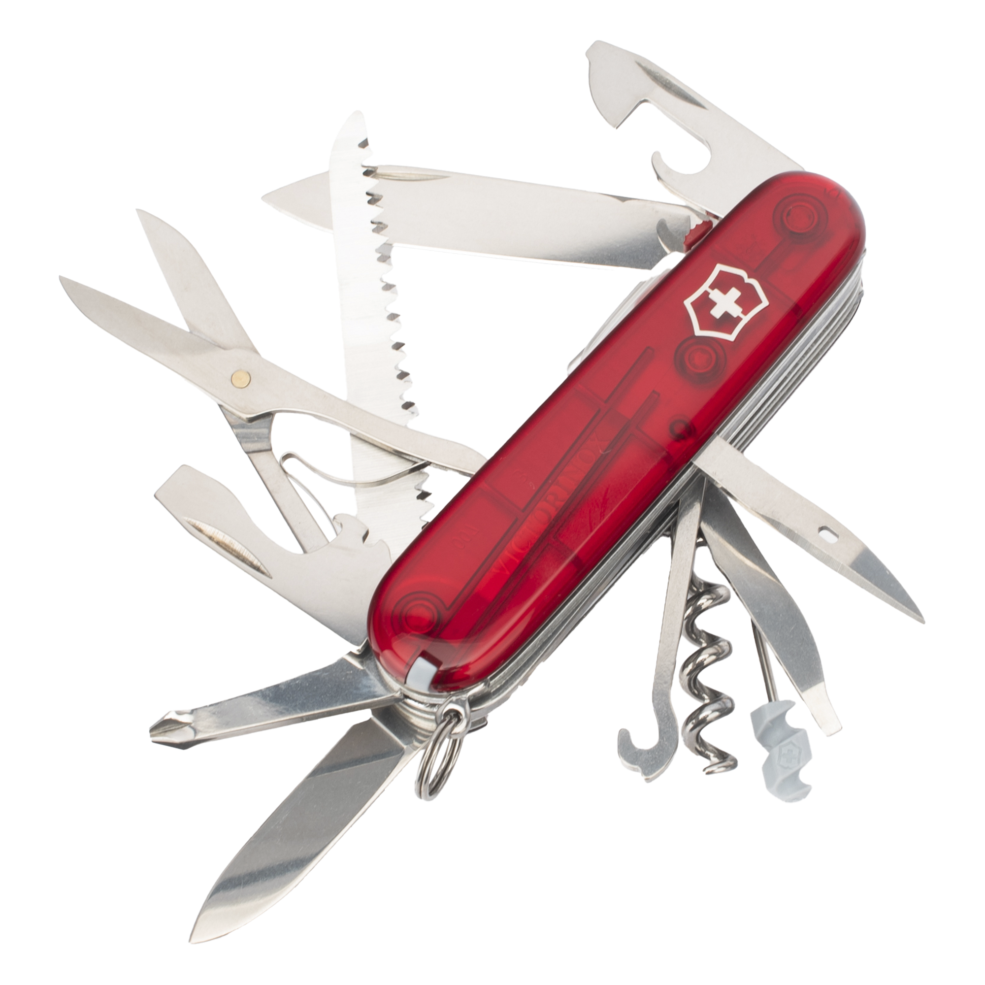Navaja Victorinox de Bolsillo Mediana Huntsman Lite de 21 Funciones con Luz LED
