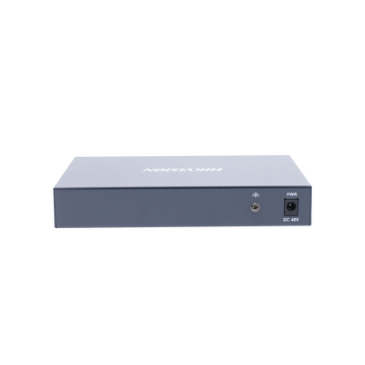 Switch PoE+ / Monitoreable / 8 Puertos 10/100 Mbps PoE+ / 1 Puerto 1000 Mbps de Uplink / Configuración Nube Hik-PartnerPro / Modo Extendido hasta 300 Metros / 110 W