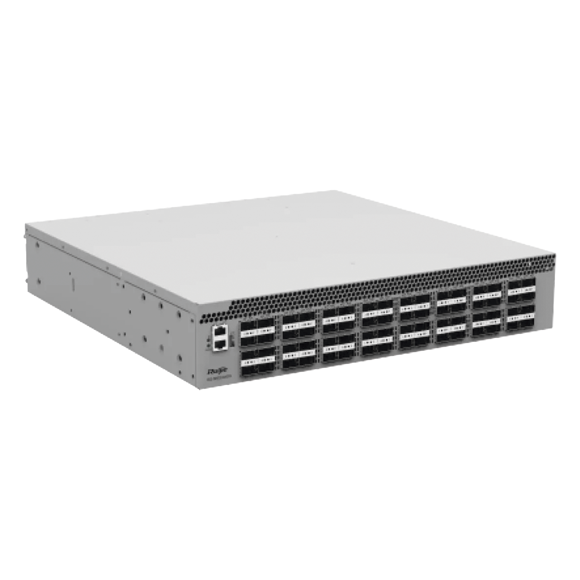 Switch DCI para Data Center / 64 Puertos QSFP28 100GE / 12.8 Tbps / 4,482 Mpps / VXLAN / M-LAG / RDMA / Lossless Ethernet PFC+ECN / 2 RU / Redundancia Hot-Swap — RUIJIE · SKU RG-S6520-64CQ