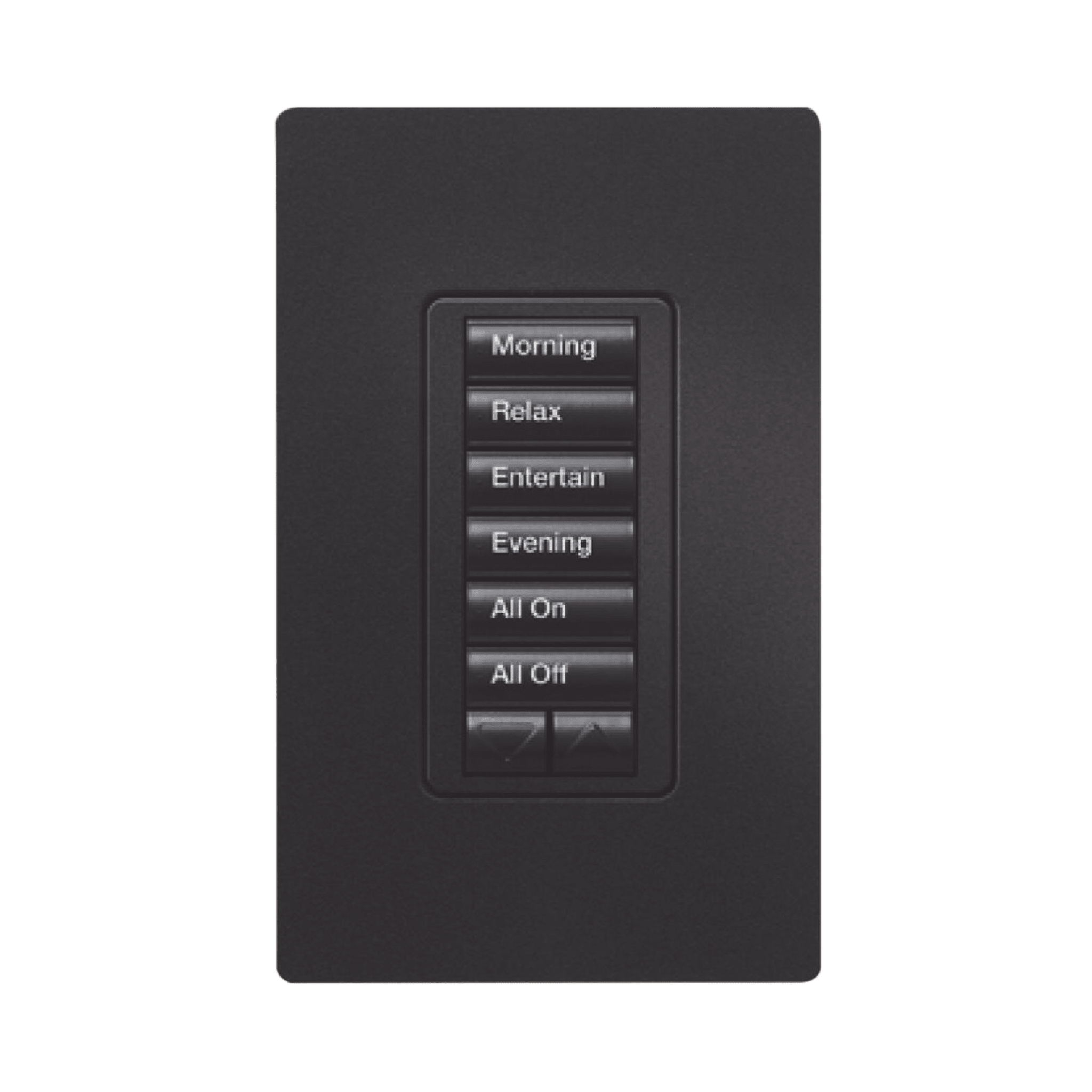 (RadioRA2) Teclado Seetouch Hibrido 6 botones, 2 botones subir/bajar, programe escenas diferentes en cada botón,puede instalarse en un interruptor de luz.