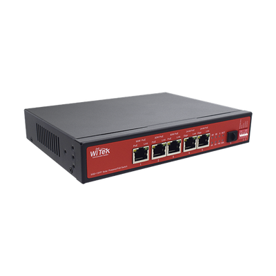 Controlador Solar de 15A con Switch PoE / 1 Puertos Gigabit PoE 802.3 bt / 2 Puertos PoE 802.3 af/at / 2 Puertos PoE Pasivo 24/48 Vcc / 1 Puerto SFP / No administrable