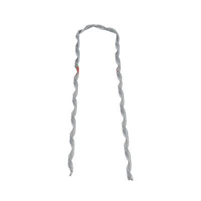 Remate Preformado para Fibra Óptica Figura 8, Span 100 m, para mensajero de acero con diámetro Φ 3.6 mm