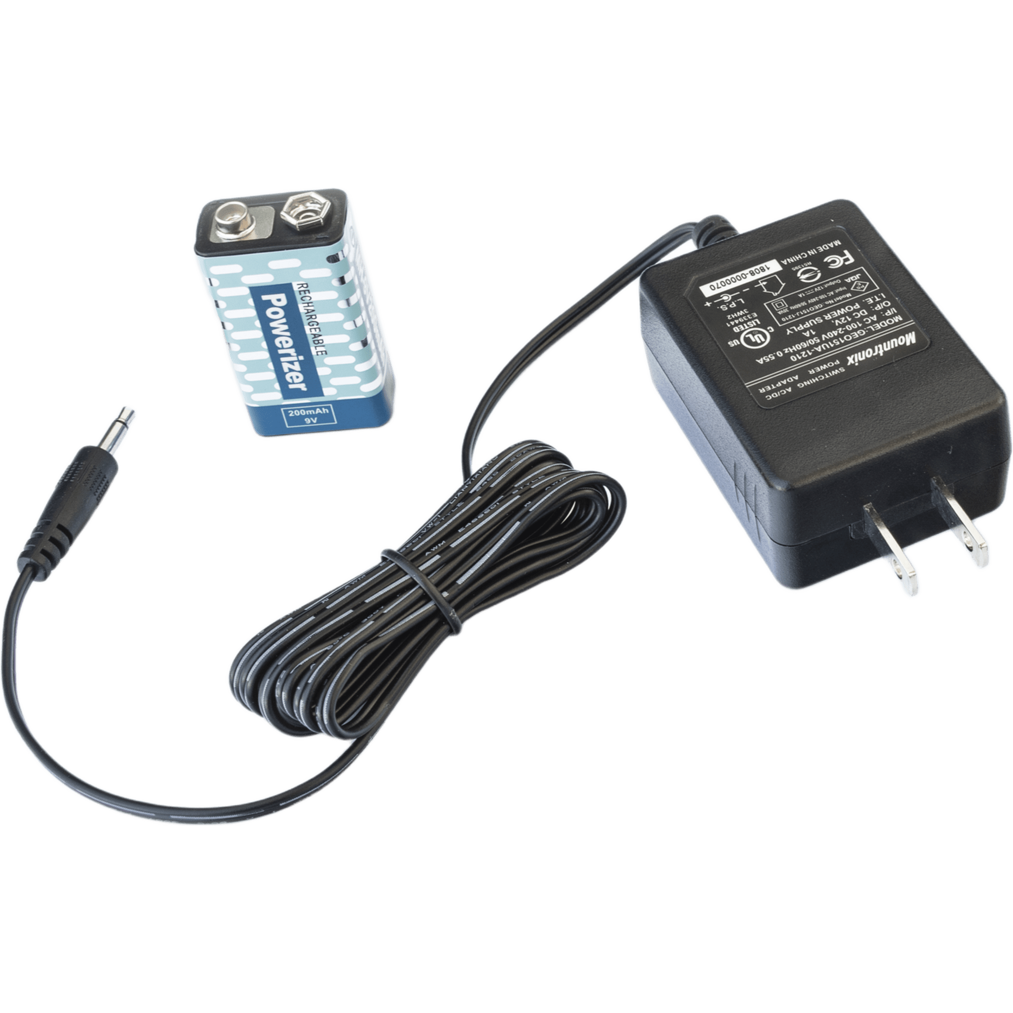 Cargador y batería recargable de 9 Vcc para detector portátil RANGER1000 / RANGER15000
