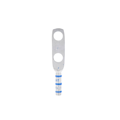 Zapata de compresión LCC6-38D-L para cal. 6 Awg, Doble barreno para tornillo prisionero de 3/8, Espaciado de orificio 25.4mm, 1 Pz