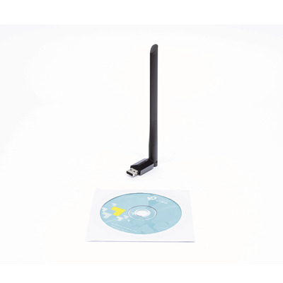 Adaptador USB inalámbrico doble banda AC 600 Mbps, antena de alta ganancia.