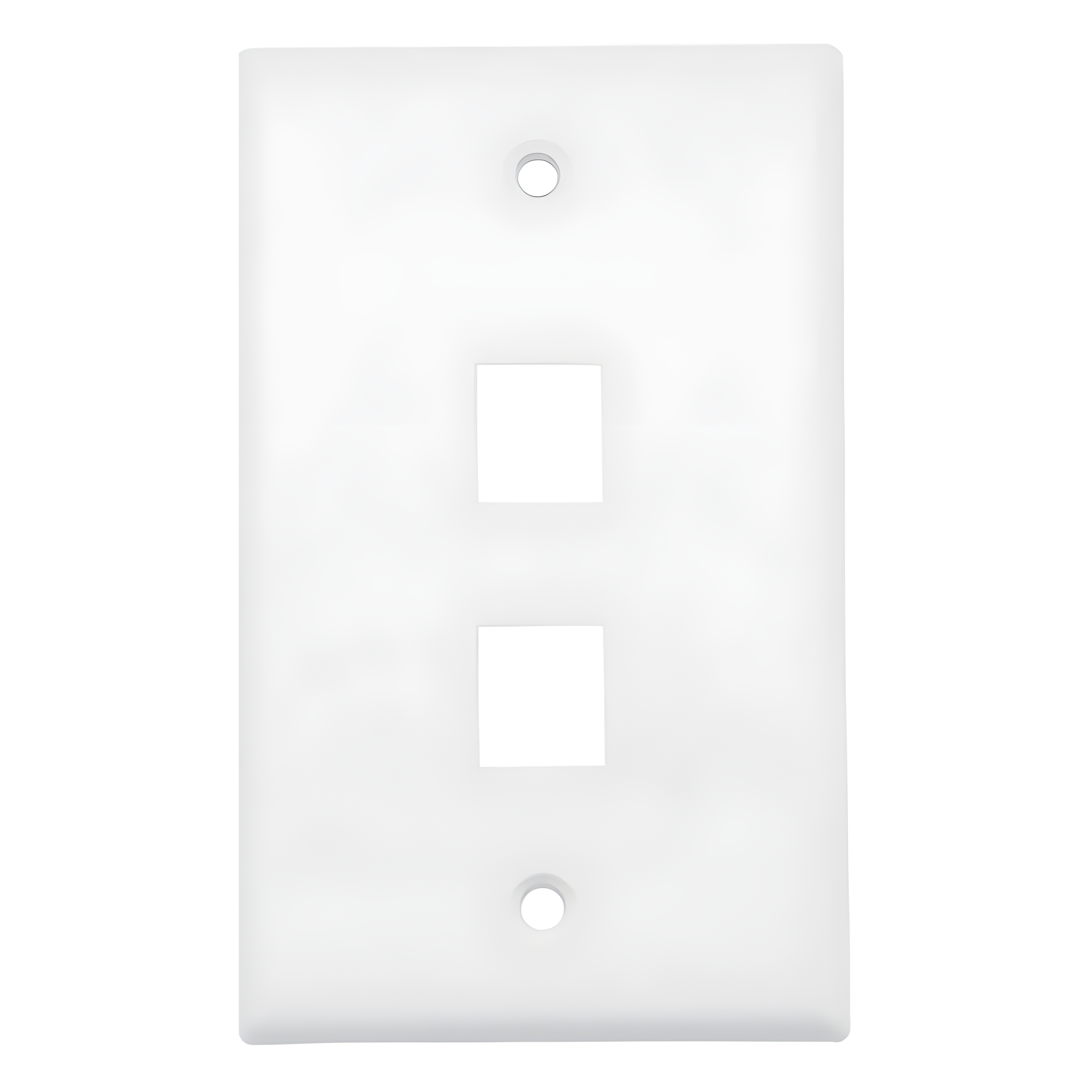 Placa de Pared (Face Plate) / 2 Puertos / Color Blanco / Caja con 20 Piezas / ABS