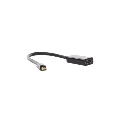 Convertidor Mini Display Port a HDMI / 4K@30Hz / Thunderbolt / Blindaje Interno Múltiple / Carcasa ABS / Longitud de 25 cm (9.84 pulgadas)