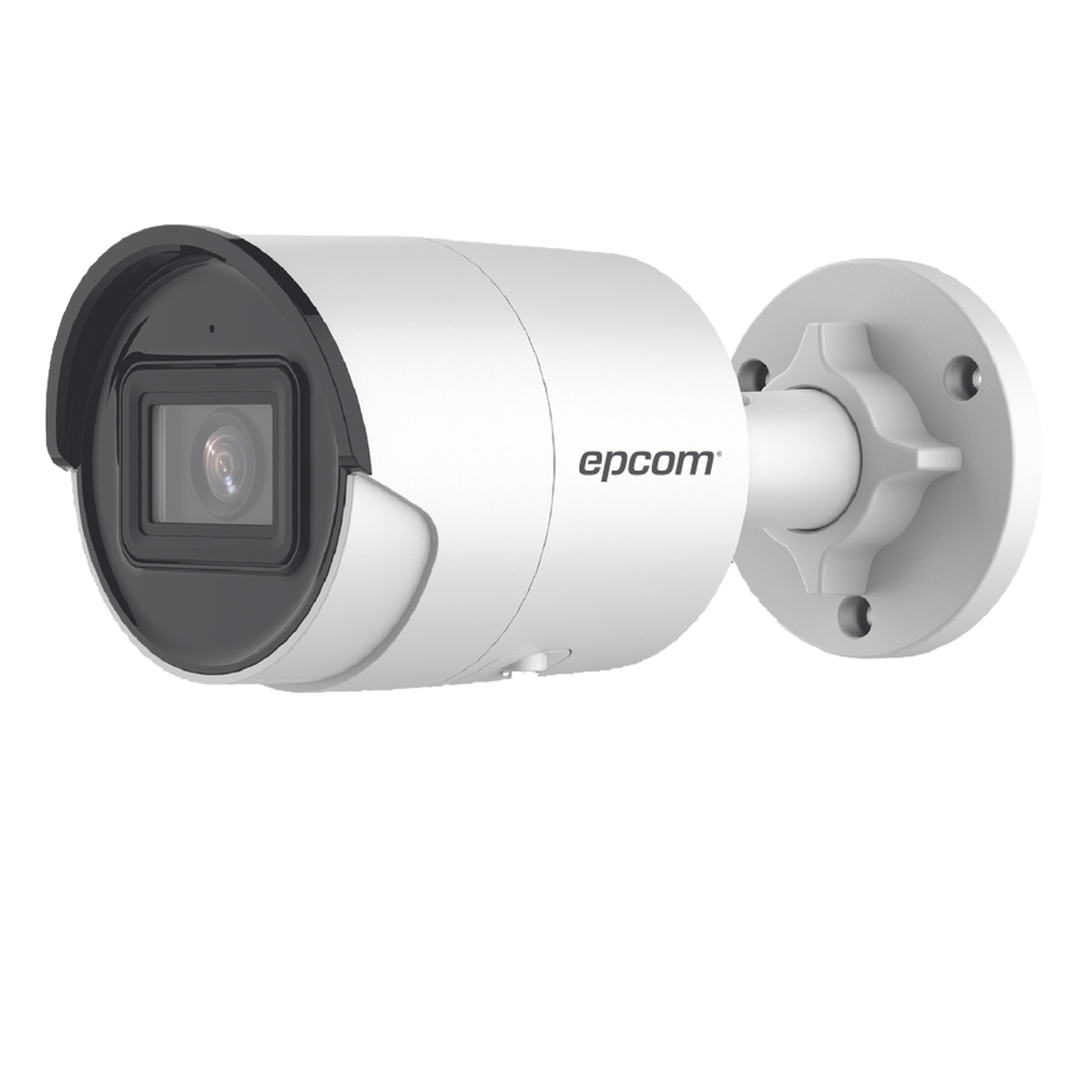 Bala IP 4 Megapixel / Lente 2.8 mm / 40 mts IR EXIR / IP67 / WDR 120 dB / PoE / Micrófono Integrado / ACUSENSE (Filtro de Falsas Alarmas) / Ultra Baja Iluminación — EPCOM · SKU XB24S
