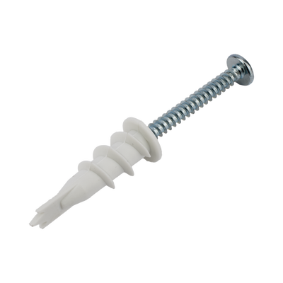 Kit de 10 taquetes autoperforables y 10 tornillos 10mm x 1 1/2" (1301-05002)