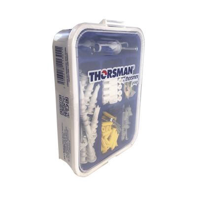 Kit para Sistemas de Fijación en Yeso, Muros Falsos, Tabique hueco, Uso en interiores (91 piezas)