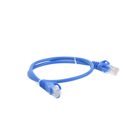 Cable de Parcheo UTP Cat5e - 0.5 Metros (1.64 Pies) - Azul