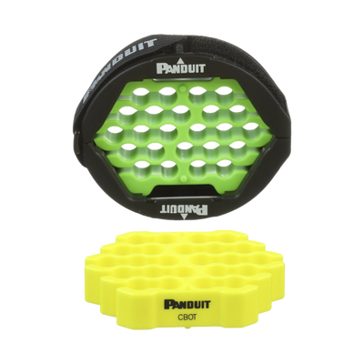 Herramienta Para Peinado y Organización de Cables, Incluye Organizador Verde Para Diámetros de Cables de 4.6 a 6.3 mm (0.18 a 0.25 Pulgadas) y Amarillo Para 5.9 a 7.9 mm (0.23 a 0.31 Pulgadas)