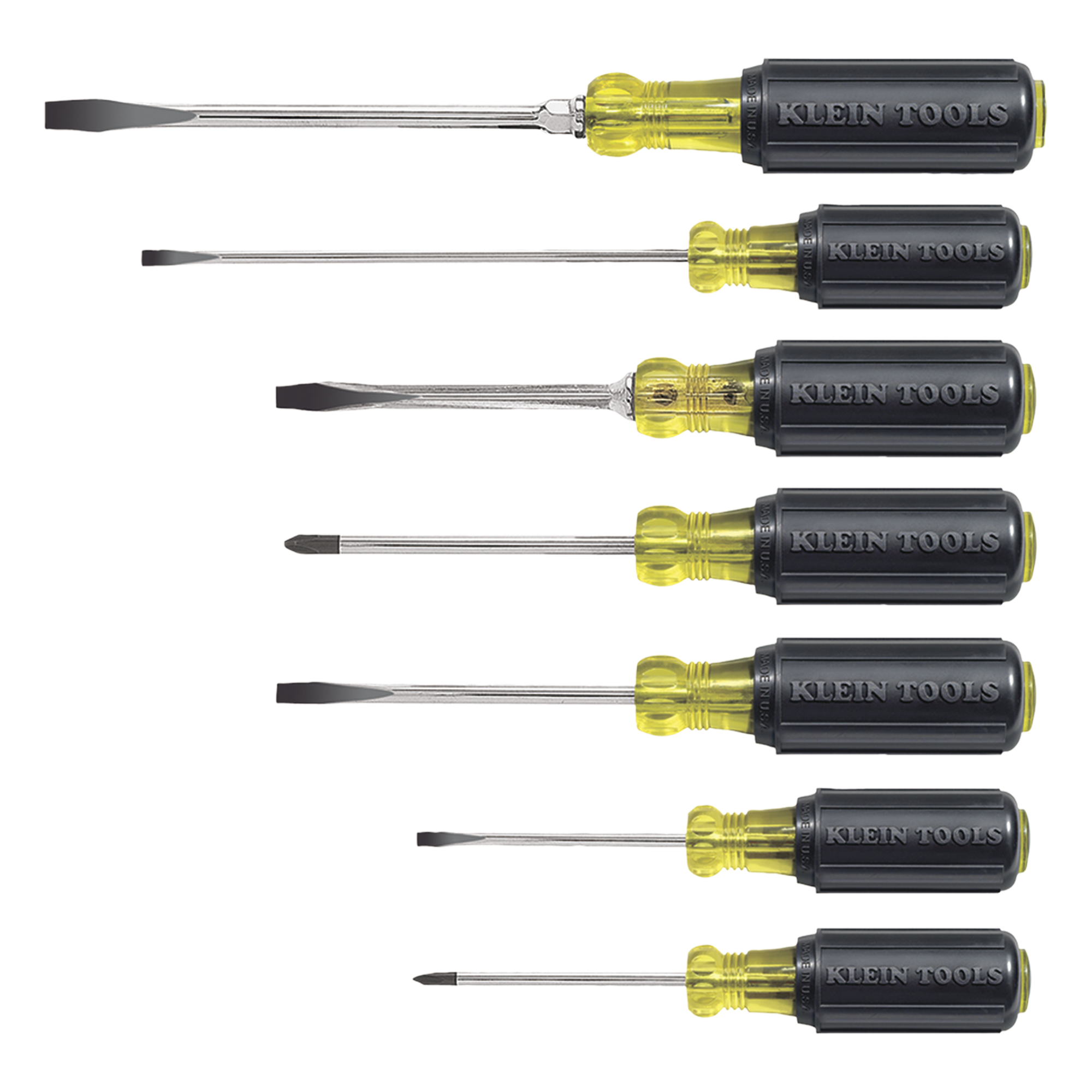 Juego de Desarmadores de Punta Plana y Phillips (7 Piezas). — KLEIN TOOLS · SKU 85076
