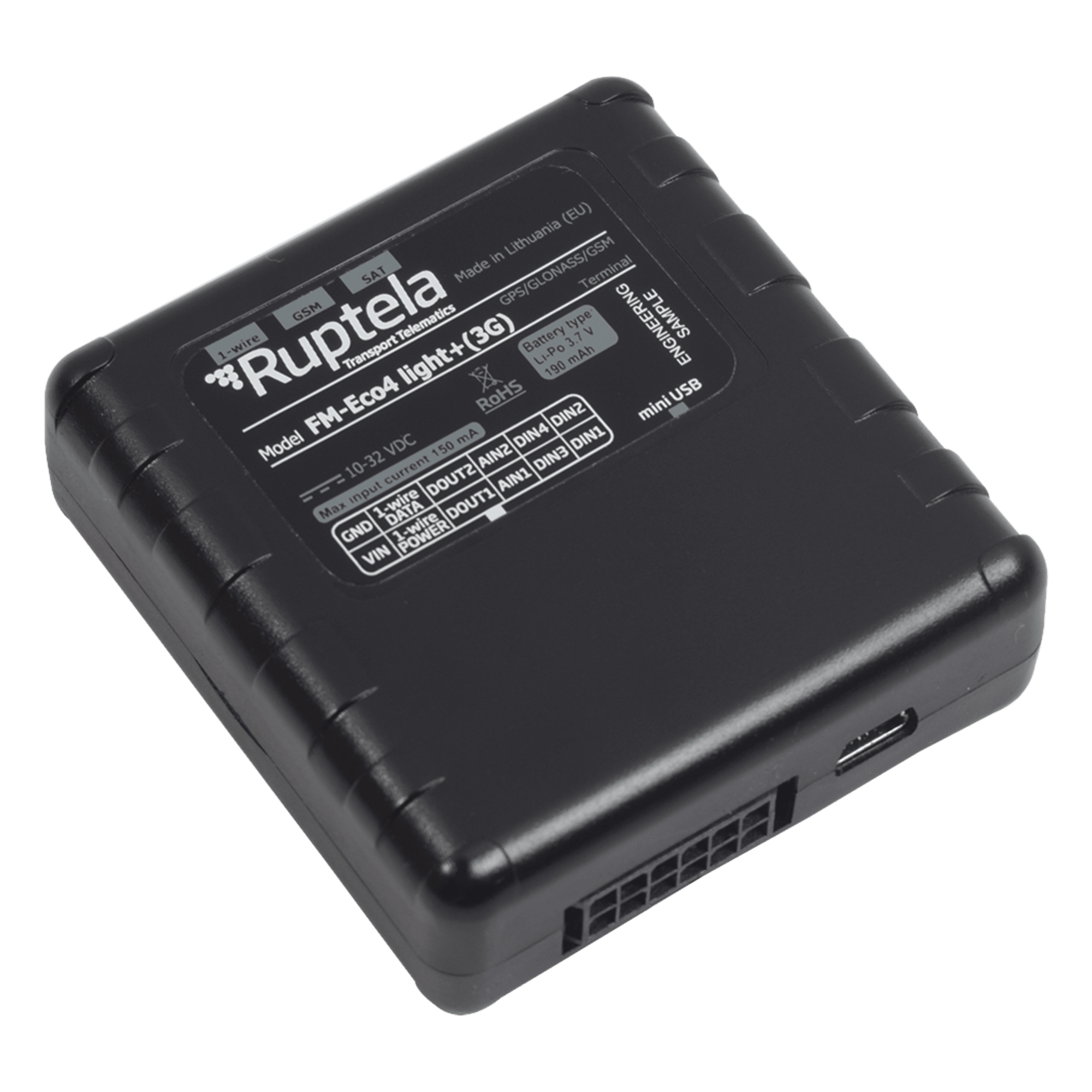 Localizador Vehicular 3G Compatible con GPS, GLONASS y GALILEO