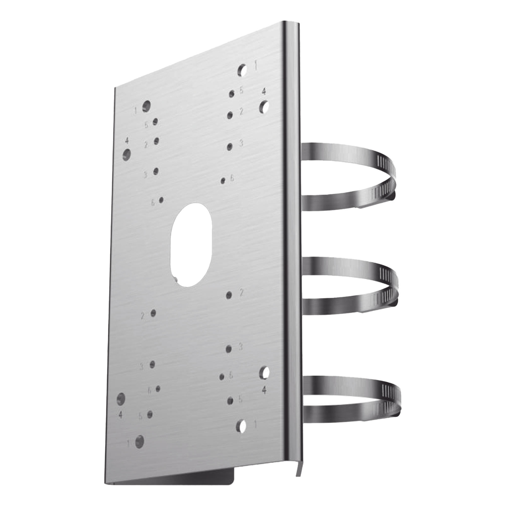 Adaptador de Poste para Domo PTZ / Polímero Anticorrosión / 2.5 kg / Montaje Versátil — HIKVISION · SKU DS-4630ZJ-GSAC