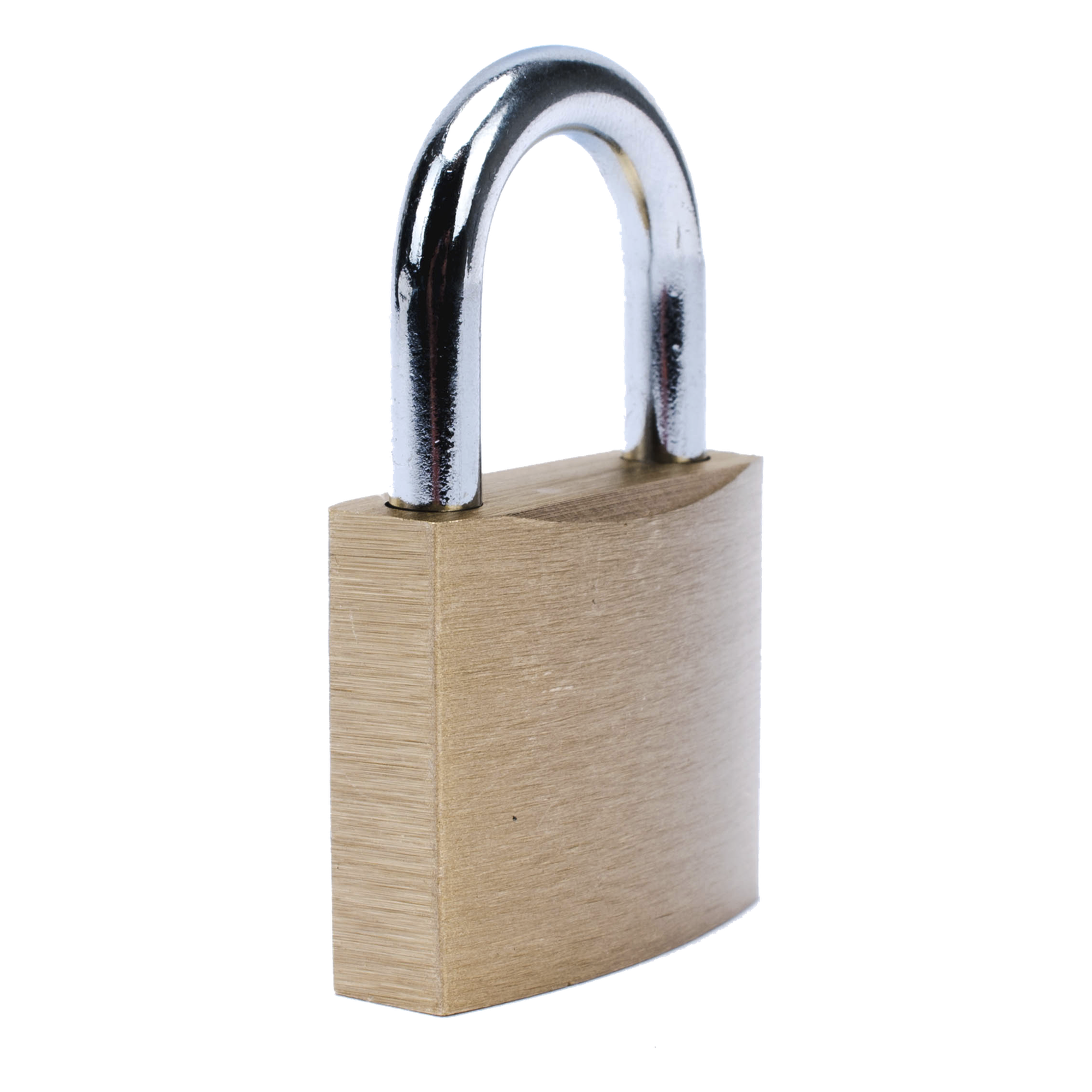 Candado de Latón Cuerpo 40 x 40 mm Con 3 Llaves. Diam. de Perno: 6.2 mm